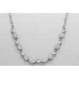 18kt White Gold & Zircon Necklace