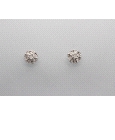 ORO BLANCO PENDIENTE STUDS