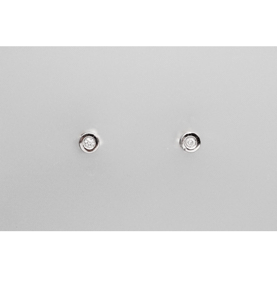 18kt White Gold Diamond Earrings