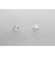 18kt White Gold Diamond Stud Earrings
