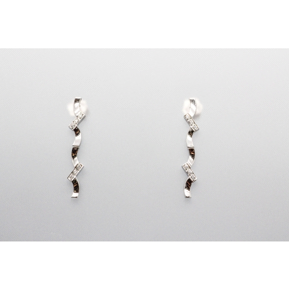 18kt White Gold Cubic Zirconia Earrings