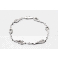 18kt White Gold Cubic Zirconia Bracelet