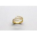 18kt White & Yellow Gold Zirconia Ring