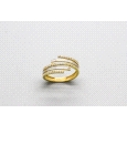 18kt White & Yellow Gold Zirconia Ring