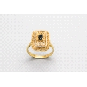 18Kt White & Yellow Gold Sapphire Ring