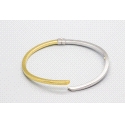 18Kt White & Yellow Gold Bangle