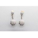 Pendientes en Oro de 18 Quilates con Circonitas