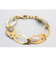 18kt White & Yellow Gold Zircon Bracelet