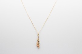 18kt Gold Chain & Pendant Set