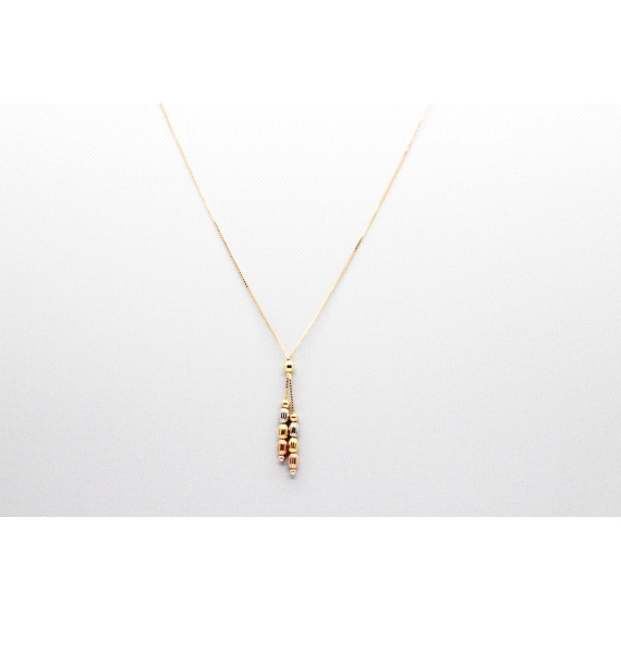 18kt Gold Chain & Pendant Set