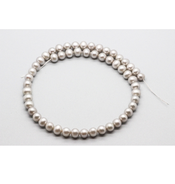 String of Fresh Water Grey Pearls