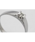 18kt White Gold Solitaire Ring