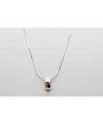 18kt White & Yellow Gold Gemstone Set