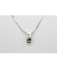 18kt White & Yellow Gold Gemstone Set
