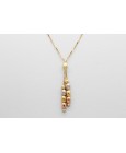 18kt Gold Chain & Pendant Set