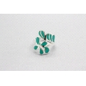 Sterling Silver Ring with an Enamel Design