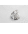 925 Sterling Silver Ring with Crystals