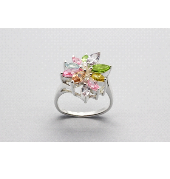 925 Sterling Silver Flower Ring