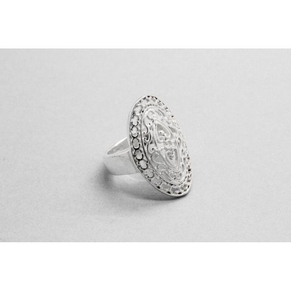 925 Sterling Silver Oval Ring