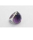 925 Sterling Silver Purple Crystal Ring