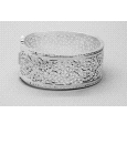 Silver Bangle with a Filligree Design