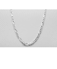 Sterling Silver Figaro Chain - 63cm