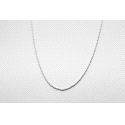 Sterling Silver Bead Link Chain - 40cm