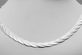 Sterling Silver Twist Necklace