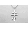 Sterling Silver Cross & Angel Pendant