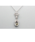 Silver Crystal & Gemstone Pendant