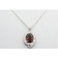 Rhodium Plated Silver Pendant