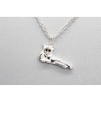 925 Sterling Silver Lemur Pendant