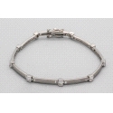 Pulsera de Plata Bañada en Rodio