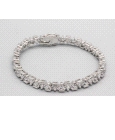 Silver Cubic Zirconia Tennis Bracelet